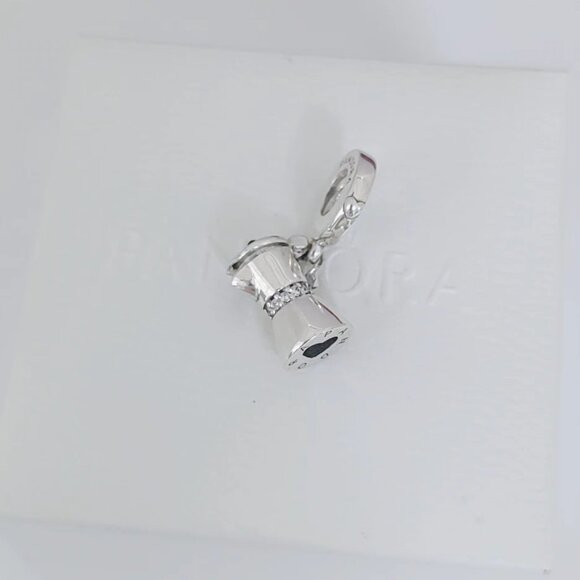 Pandora Moka Pot Dangle Charm S925 Silver with box - Picture 4 of 7